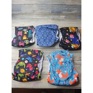 Pack Of 5 Reusable Dog Diapers Male Belly Band Wrap Leakproof High sz Medium